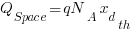 Q_Space = qN_A x_d_th 