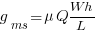 g_ms= {mu} Q {Wh/L} 