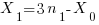 X_1 = 3n_1 - X_0