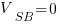 V_SB = 0