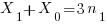 X_1 + X_0 = 3n_1