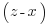   ( z - x )