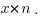x*n.