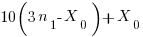 10( 3n_1 - X_0 ) + X_0
