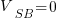 V_SB = 0